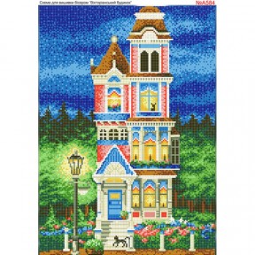 Викторианский дом Схема для вышивки бисером Biser-Art A584ба