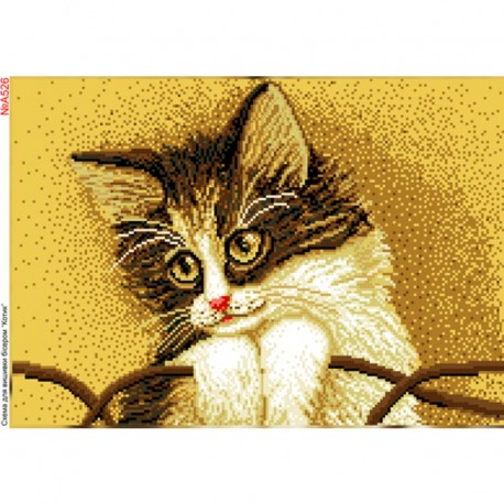 Котик Схема для вишивки бісером Biser-Art A526ба