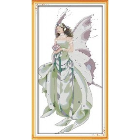 Фея метелика Набір для вишивання хрестиком з друкованою  схемою на тканині Joy Sunday R760