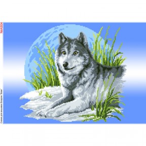 Волк Схема для вышивки бисером Biser-Art A504ба