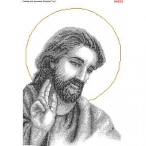 Иисус Схема для вышивки бисером Biser-Art 695ба
