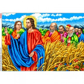 Иисус в ржаном поле Схема для вышивки бисером Biser-Art 660ба