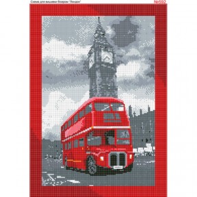Лондонский автобус Схема для вышивки бисером Biser-Art 592ба