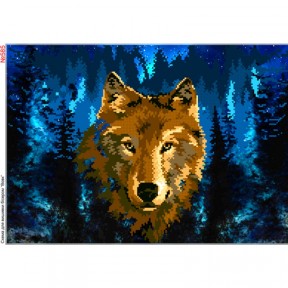 Волк Схема для вышивки бисером Biser-Art 585ба