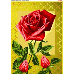 Розы Схема для вышивки бисером Biser-Art 568ба