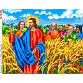 Иисус в ржаном поле Схема для вышивки бисером Biser-Art AB472ба