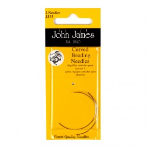 Curved Beading №10 (2шт) Набор изогнутых бисерных игл John James JJ31