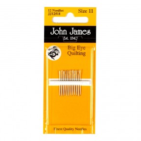 Big Eye Quilting №10 (12шт) Набір квілтингових голок з великим вушкам John James JJ12510