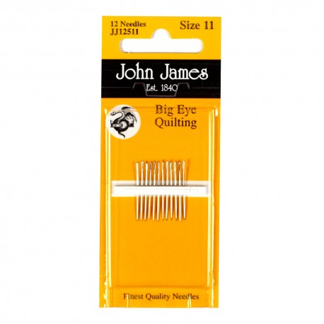 Big Eye Quilting №10 (12шт) Набор квилтинговых игл с большим ушком John James JJ12510
