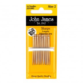 Sharps №2 (16шт) Набор игл для шитья John James JJ11002