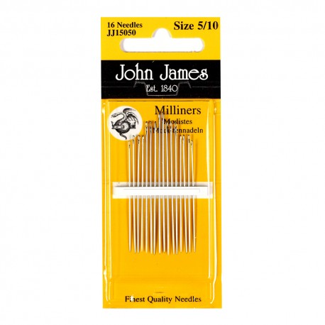 Milliners №4 (16шт) Набір капелюшних голок John James JJ15004