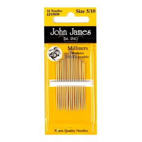 Milliners №10 (16шт) Набор шляпных игл John James JJ15010