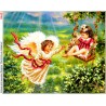 Ангелочки на качеле Схема для вышивки бисером Biser-Art 451ба