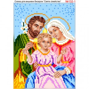 Святое семейство Схема для вышивки бисером Biser-Art 132-1ба