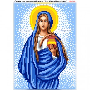Св. Марія Магдалина Схема для вишивки бісером Biser-Art 119ба