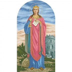 Святая Великомученица Варвара Канва с нанесенным рисунком для вышивания бисером БС Солес СВВ-СХ