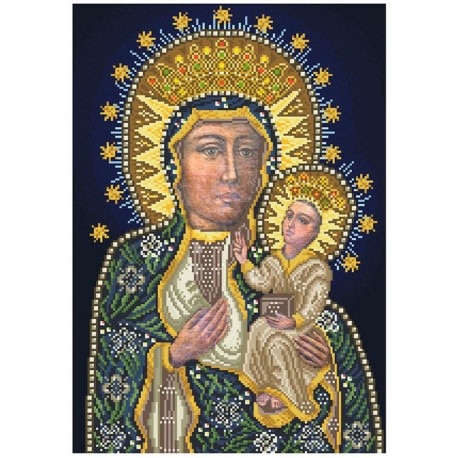 Черновецкая Богородица Канва с нанесенным рисунком для вышивания бисером БС Солес ЧБНБ-СХ