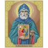 Святой Александр Свирский Канва с нанесенным рисунком для вышивания бисером Солес СОС-СХ