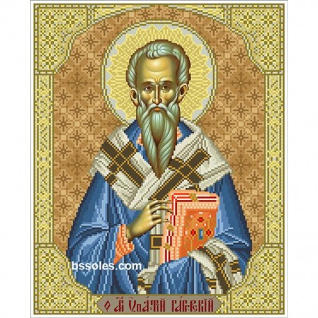 Святой Ипатий Гангрский (епископ) Канва с нанесенным рисунком для вышивания бисером Солес СИГЕ-СХ