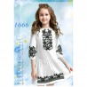 Платье детское белое (габардин) Заготовка для вышивки бисером или нитками Biser-Art 1666ба