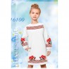 Платье детское белое (лён) Заготовка для вышивки бисером или нитками Biser-Art 16100-лба