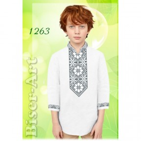 Рубашка для хлопчиків (габардин) Заготовка для вишивки бісером або нитками Biser-Art 1263ба-г