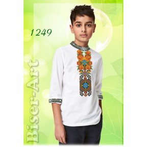 Рубашка для хлопчиків (габардин) Заготовка для вишивки бісером або нитками Biser-Art 1249ба-г