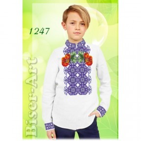 Рубашка для хлопчиків (габардин) Заготовка для вишивки бісером або нитками Biser-Art 1247ба-г