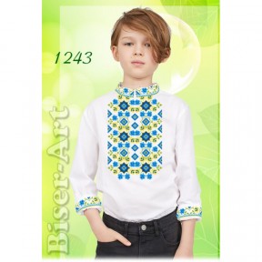 Рубашка для хлопчиків (габардин) Заготовка для вишивки бісером або нитками Biser-Art 1243ба-г