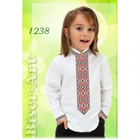 Рубашка для хлопчиків (габардин) Заготовка для вишивки бісером або нитками Biser-Art 1238ба-г