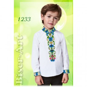 Рубашка для хлопчиків (габардин) Заготовка для вишивки бісером або нитками Biser-Art 1233ба-г
