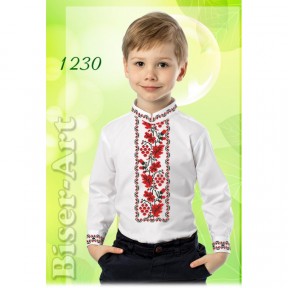 Сорочка для мальчиков (габардин) Заготовка для вышивки бисером или нитками Biser-Art 1230ба-г