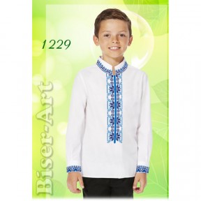 Сорочка для мальчиков (габардин) Заготовка для вышивки бисером или нитками Biser-Art 1229ба-г