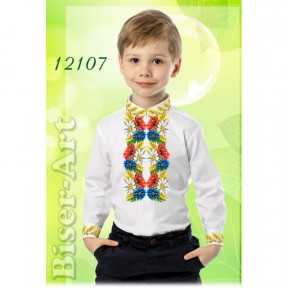 Рубашка для хлопчиків (габардин) Заготовка для вишивки бісером або нитками Biser-Art 12107ба-г