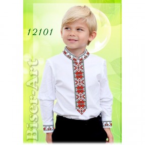 Рубашка для хлопчиків (габардин) Заготовка для вишивки бісером або нитками Biser-Art 12101ба-г
