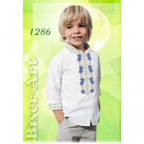 Сорочка для мальчиков (лён) Заготовка для вышивки бисером или нитками Biser-Art 1286ба-л