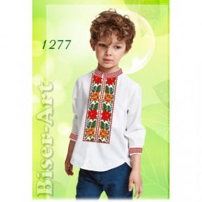 Сорочка для мальчиков (лён) Заготовка для вышивки бисером или нитками Biser-Art 1277ба-л