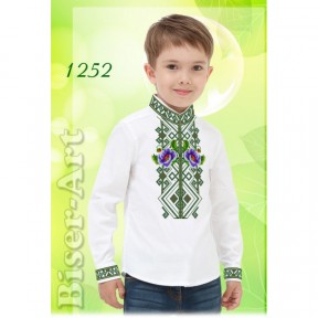 Сорочка для мальчиков (лён) Заготовка для вышивки бисером или нитками Biser-Art 1252ба-л