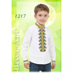 Сорочка для мальчиков (лён) Заготовка для вышивки бисером или нитками Biser-Art 1217ба-л