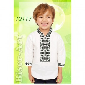 Рубашка для хлопчиків (льон) Заготовка для вишивки бісером або нитками Biser-Art 12117ба-л