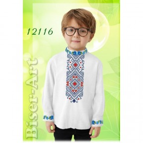 Рубашка для хлопчиків (льон) Заготовка для вишивки бісером або нитками Biser-Art 12116ба-л