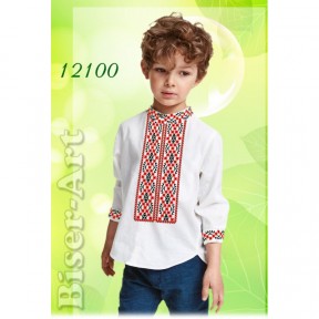 Рубашка для хлопчиків (льон) Заготовка для вишивки бісером або нитками Biser-Art 12100ба-л