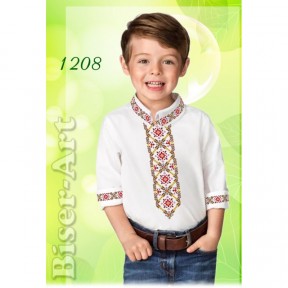 Сорочка для мальчиков (лён) Заготовка для вышивки бисером или нитками Biser-Art 1208ба-л