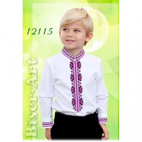 Сорочка для мальчиков (лён) Заготовка для вышивки бисером или нитками Biser-Art 12115ба-л