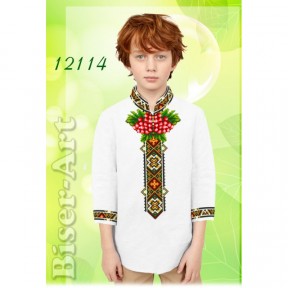 Рубашка для хлопчиків (льон) Заготовка для вишивки бісером або нитками Biser-Art 12114ба-л