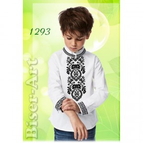 Сорочка для мальчиков (лён) Заготовка для вышивки бисером или нитками Biser-Art 1293ба-л