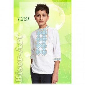 Сорочка для мальчиков (лён) Заготовка для вышивки бисером или нитками Biser-Art 1281ба-л