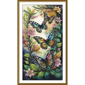 Очаровательные бабочки Набор для вышивки бисером Нова Слобода ДК3378