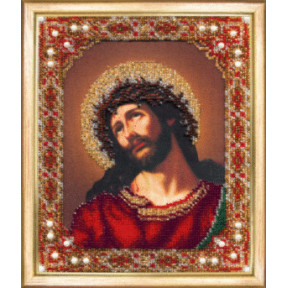 Набор для вышивки бисером Чарівна Мить Б-1165 Икона Господа Иисуса Христа Спаситель в терновом венце