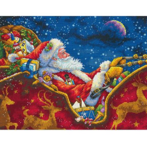 Набор для вышивания крестом Dimensions 70-08934 Santas Midnight Ride